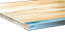 Buchenholzplatte 25 mm FeZn Vorderkante - Produktcode DPS_01_BS25_U1